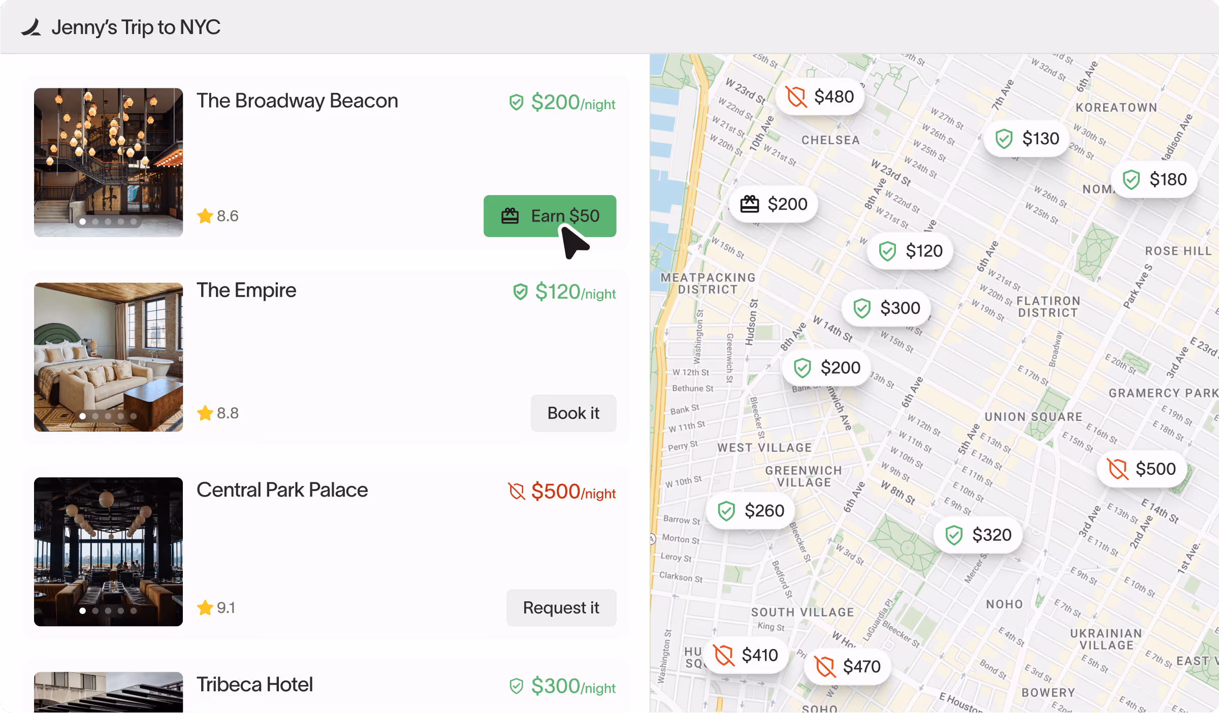 travel demo preview