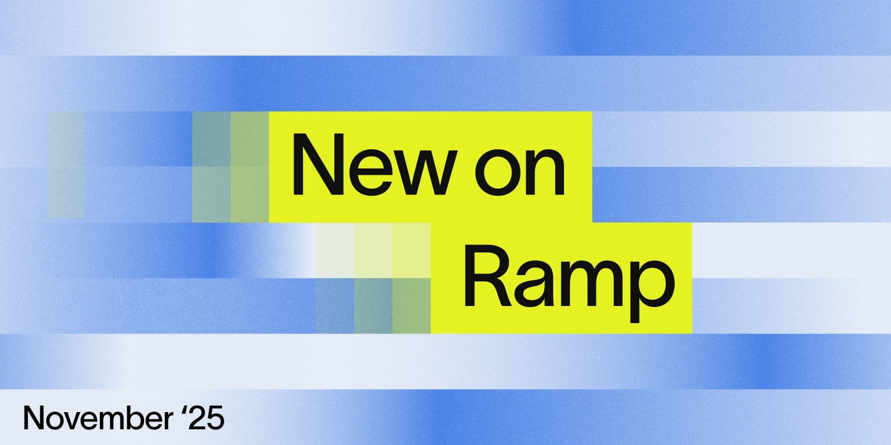 New on Ramp: November Edition